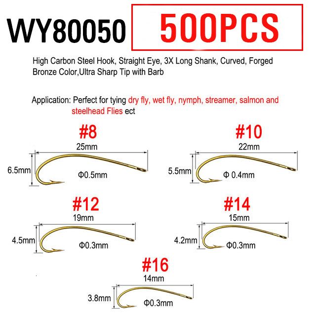 500pcs Wy80050-Mix Size