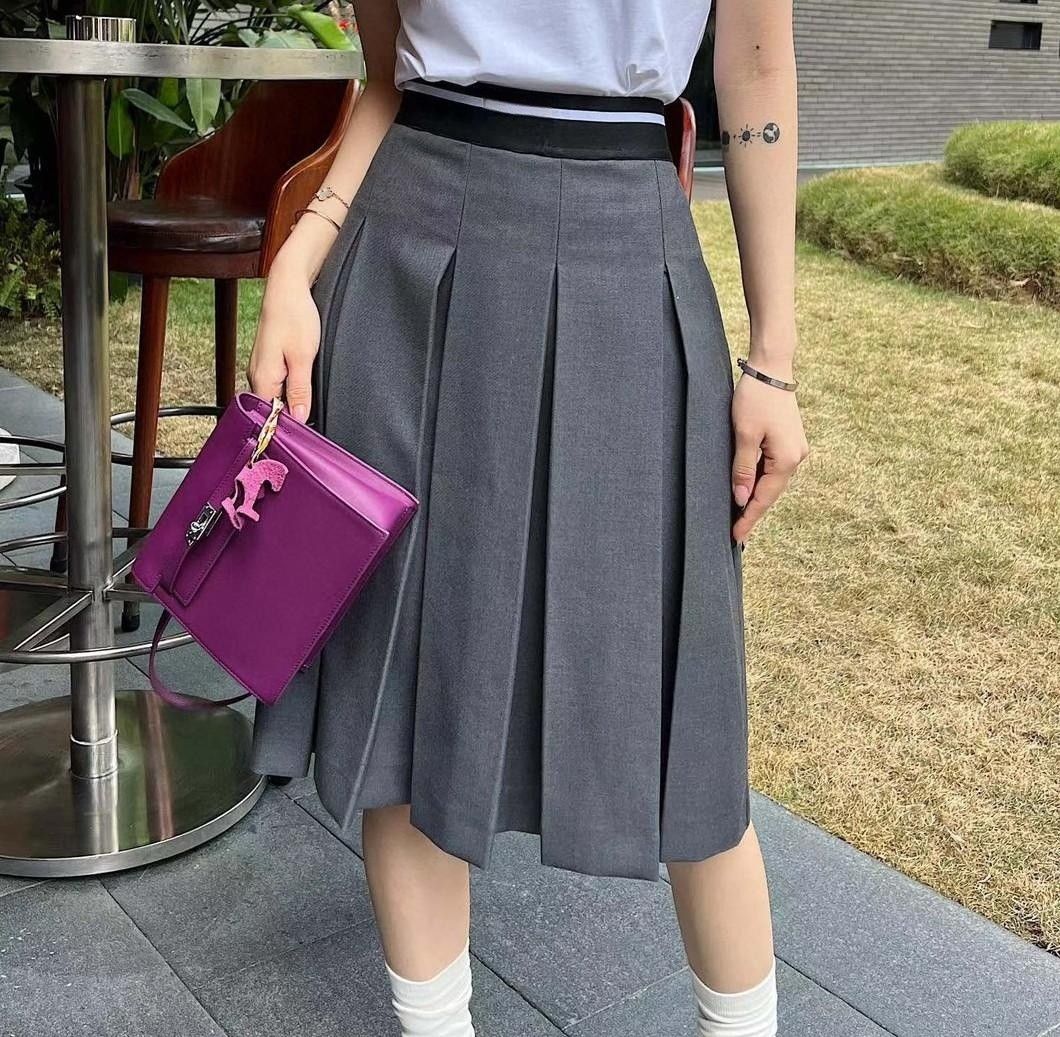Gray Long Skirt