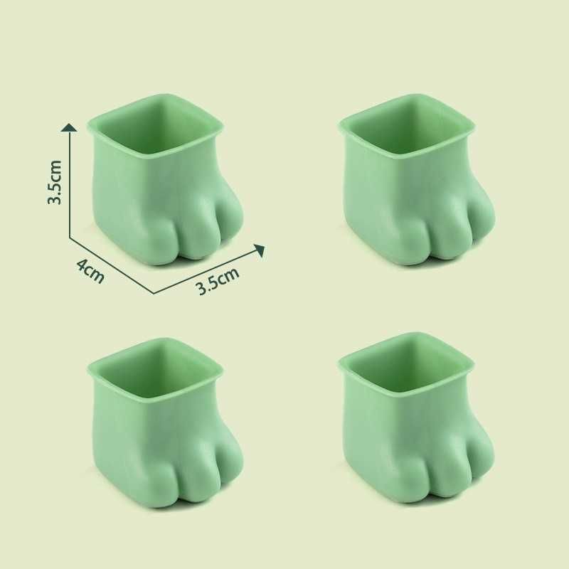 Quadrado-verde-4 Pçs-cerca de 4 X3.5 X3.5cm