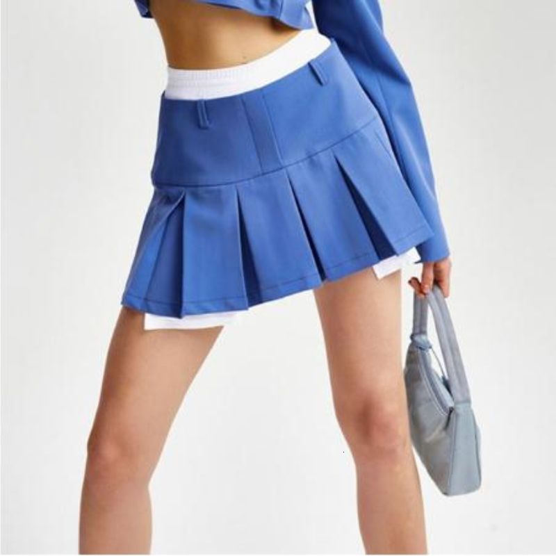 blue skirt