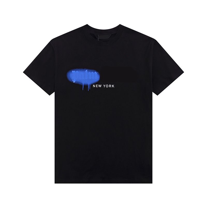 Zomer Designer Luxe trends merk Palm Heren T shirts Angels Citys Letter Gedrukt Losse Tee Tops Man Casual Street Shirt gespoten katoenen T shirt