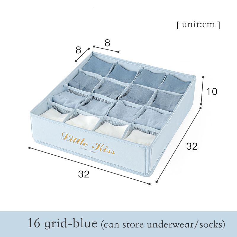 16 grids-blå