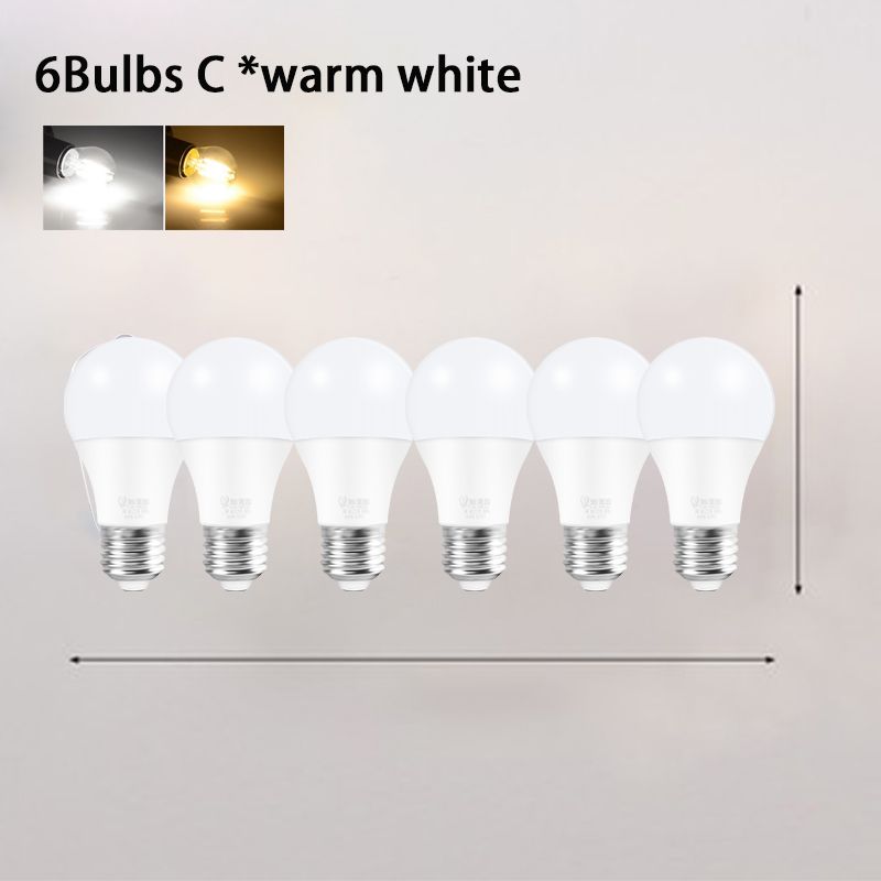 6шт теплый белый C China No Bulbs