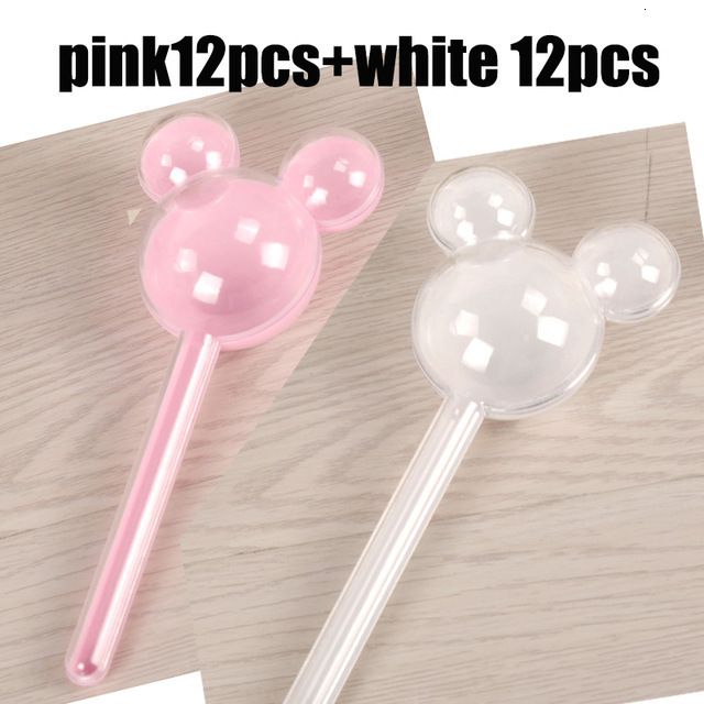 Pink White-24PCS