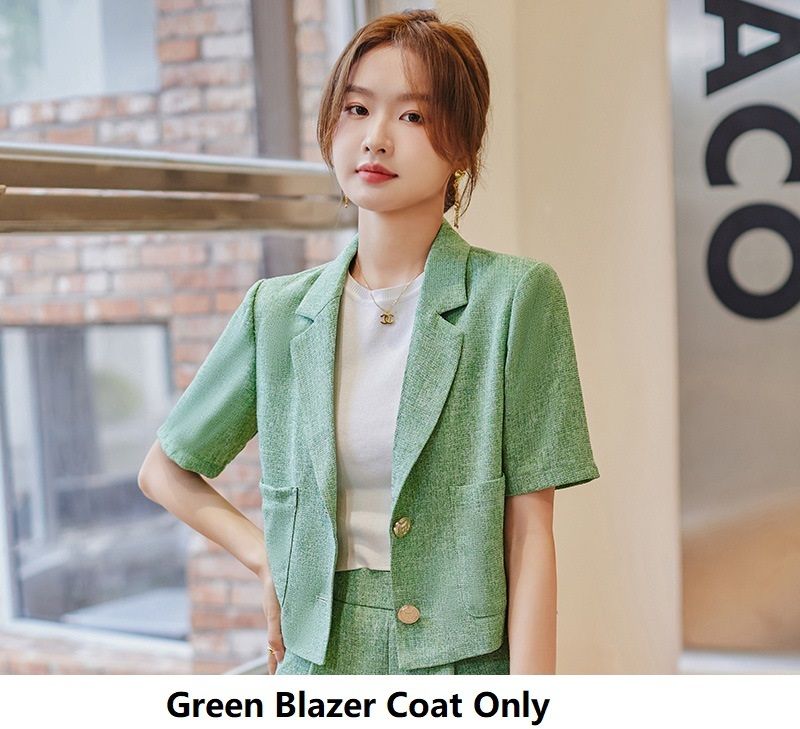 Cappotto blazer verde