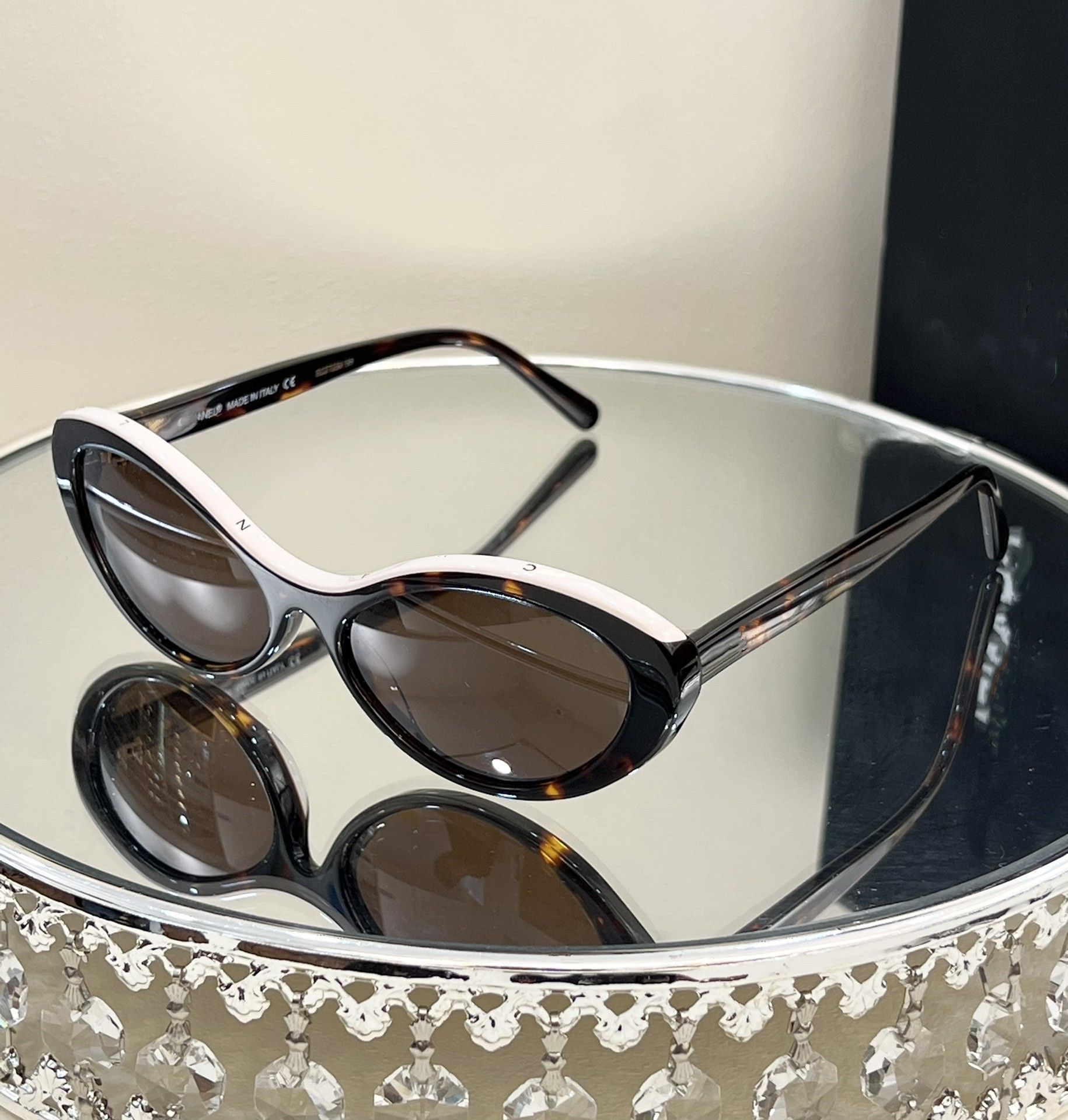 Trendy Chanel oval sunglasses Style number: - Depop