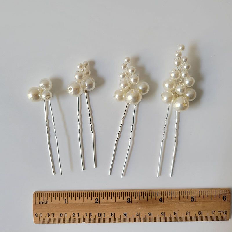 Silver Hair Pin Set