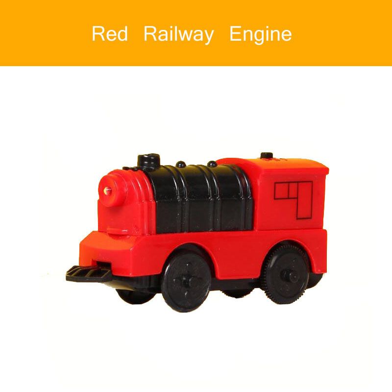 red railway engine