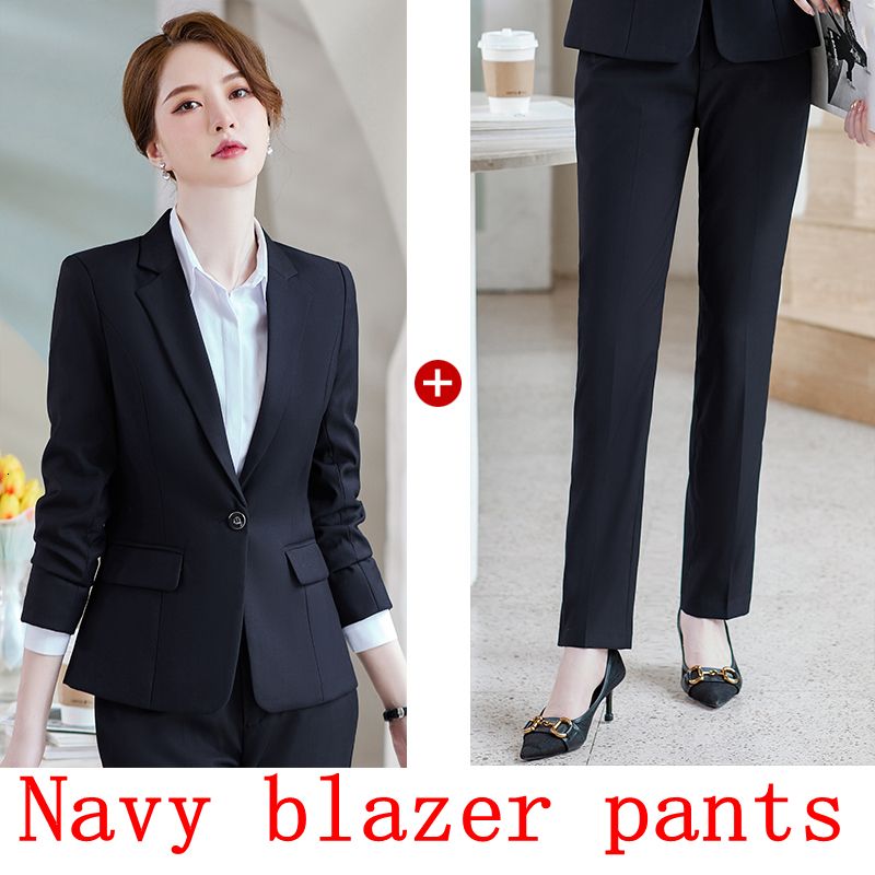 pantalon de blazer marine