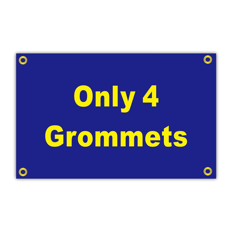 Slechts 4 grommets-60 x 90cm