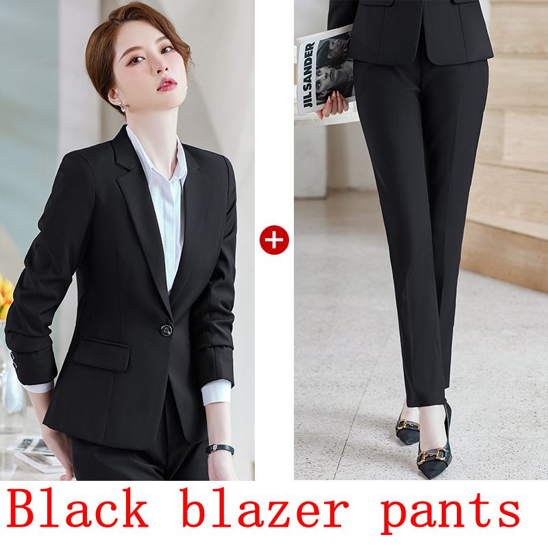 black blazer pants