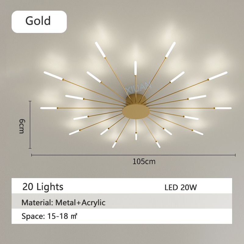 Lumière de la nature à 20 lumières dorées