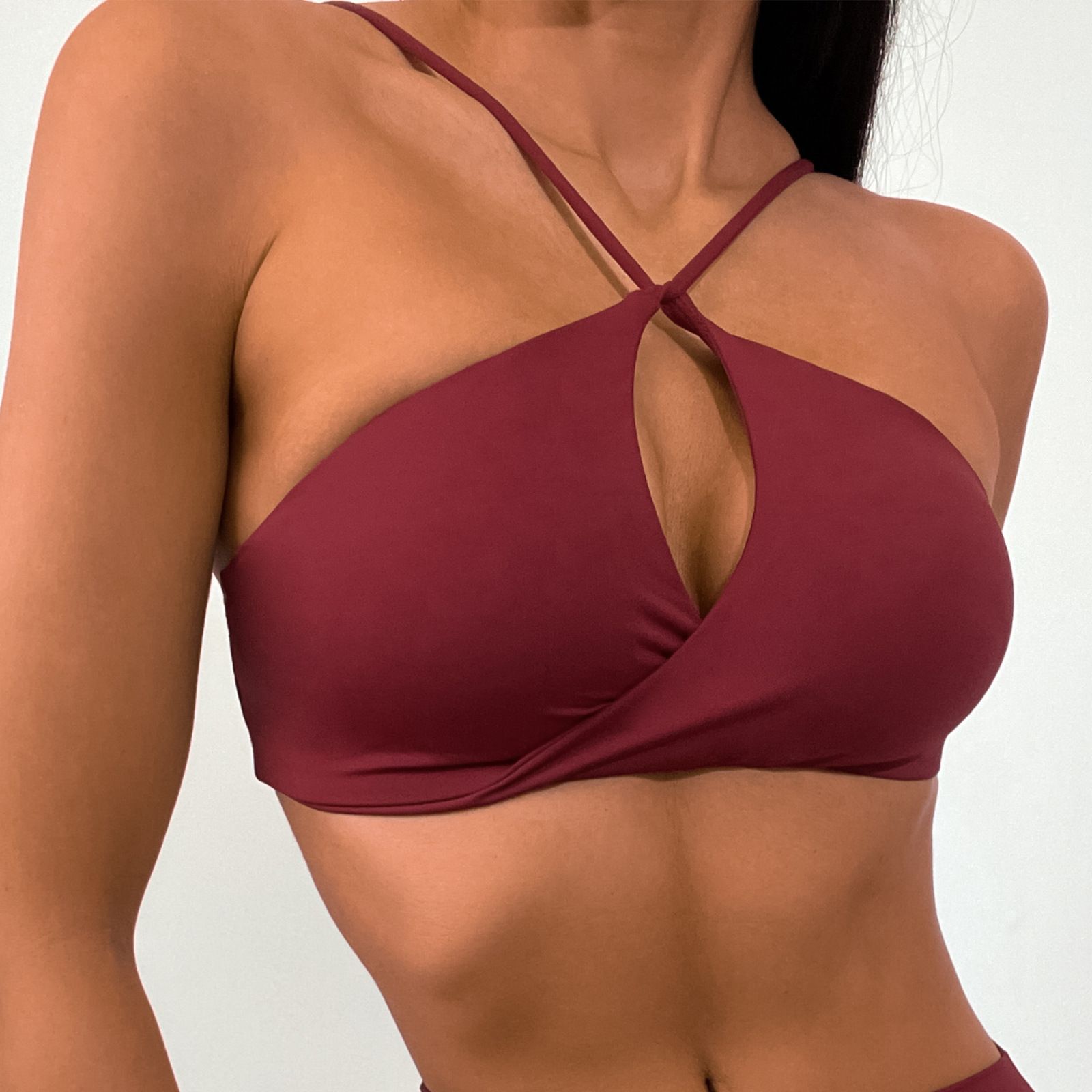 wine red bra