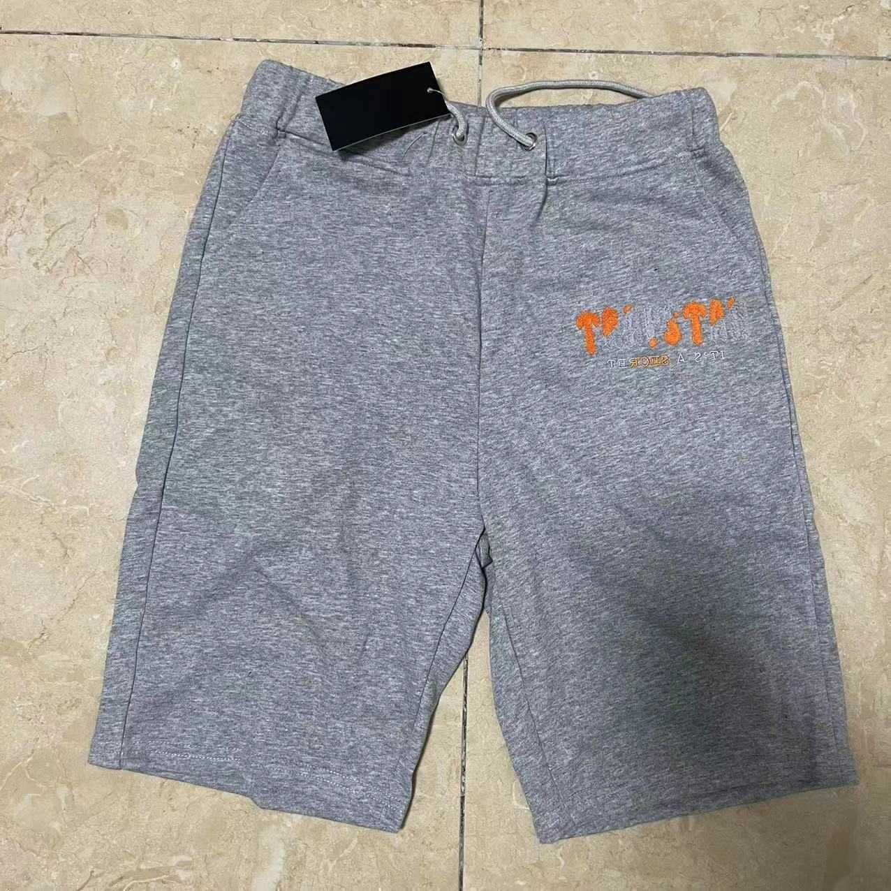 grau orange graue Shorts