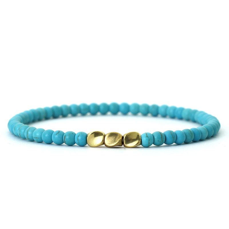 Turquoise 3 beads M 19.5cm 7.7Inch