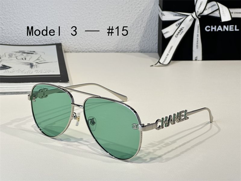 #15 Silver frame - Green lens