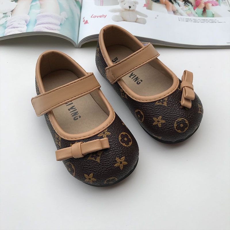 Baby Girls Shoes Princess Bow Spring New Non Slip Soft Bottom Little  Children Shoes Size 21 25 From Dear_kids2019, $14.1