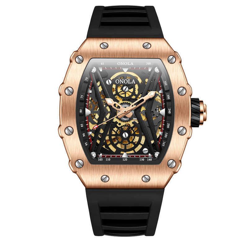 rose shell black mechanical movement