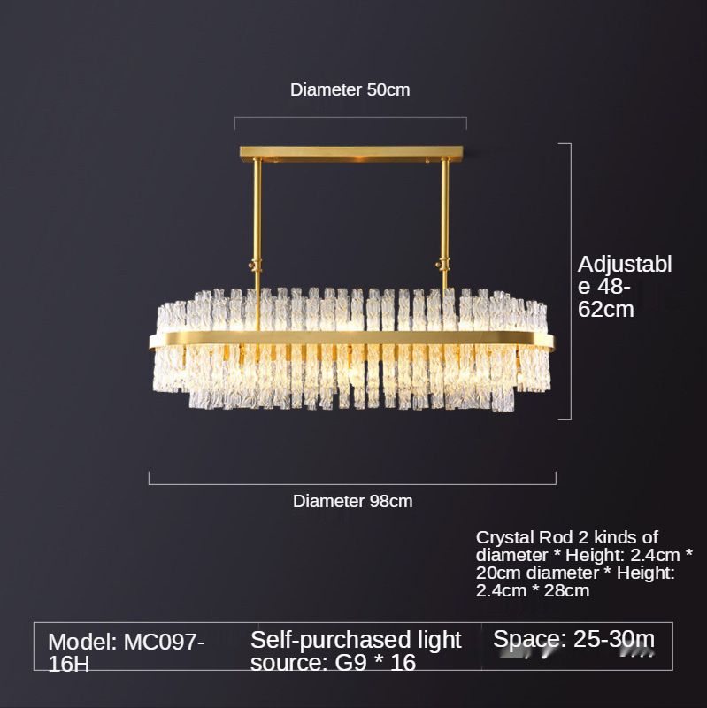 Lumière trichromatique ovale de 98 cm