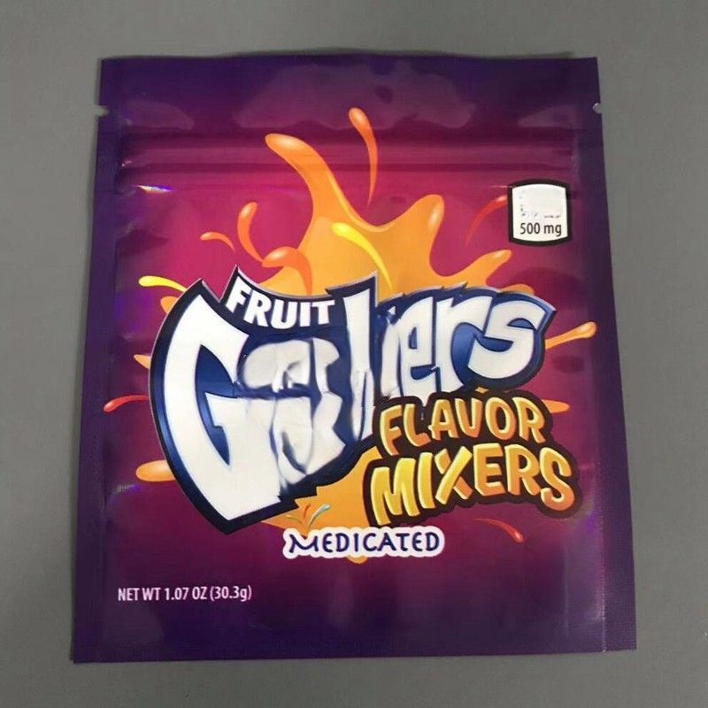 Wholesale Medicated Fruit Gushers Packaging Bags Infused 500MG Galactic