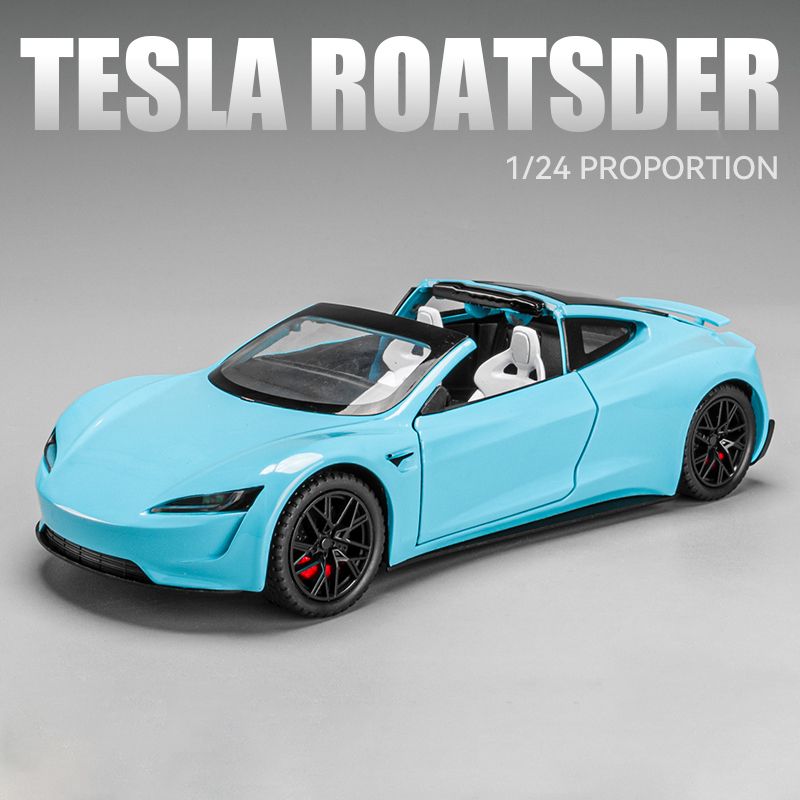Matchbox Tesla Model Y, Maßstab 1:64, Limitierte Edition Blau, Modellauto Mit Detailgetreuem Design