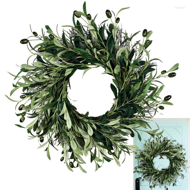 Faux Olive Branch Decorative Garland