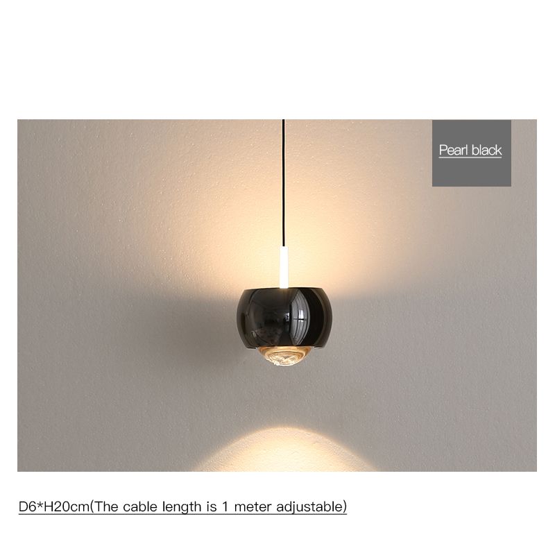 Luce calda nera-7W Regolabile in altezza