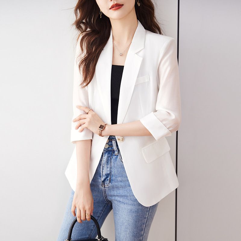 Abrigo blazer blanco