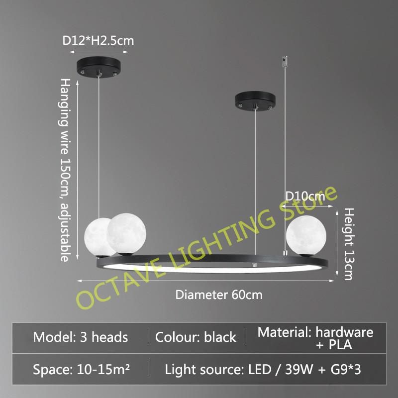 Diâmetro 60 cm preto mutável