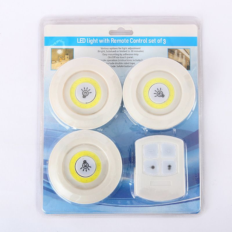 3LED white light round