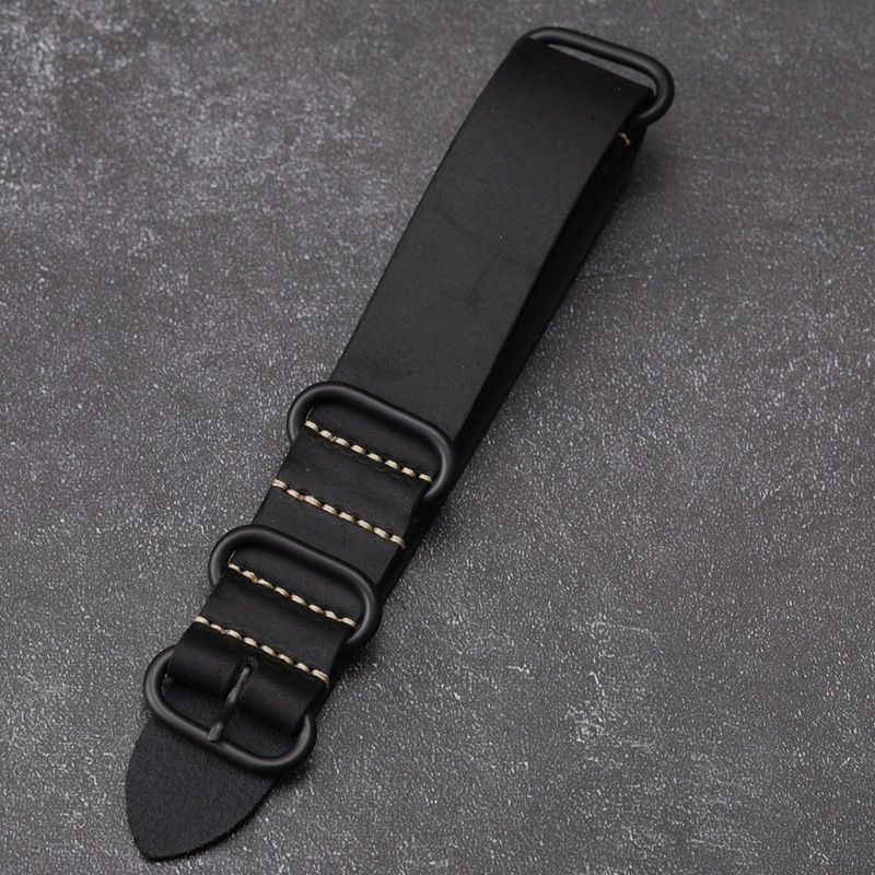 Black-Silver Buckle-24mm