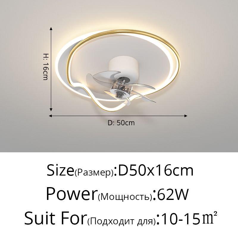 A D50x16cm Gold Dimmable With remote