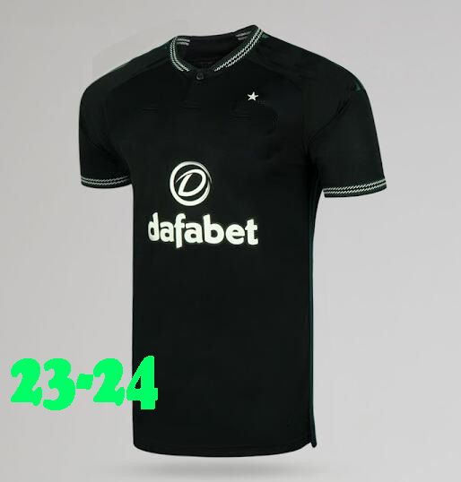 23 24 Away Black geen patch