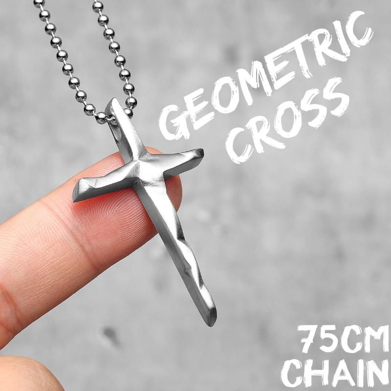 N1032-Cross Silver 75cm 체인