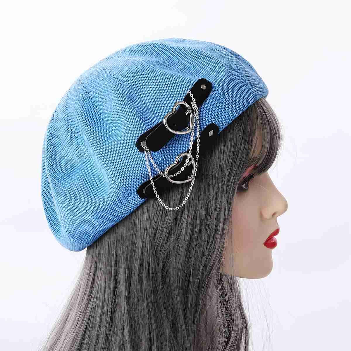 sky blue hat