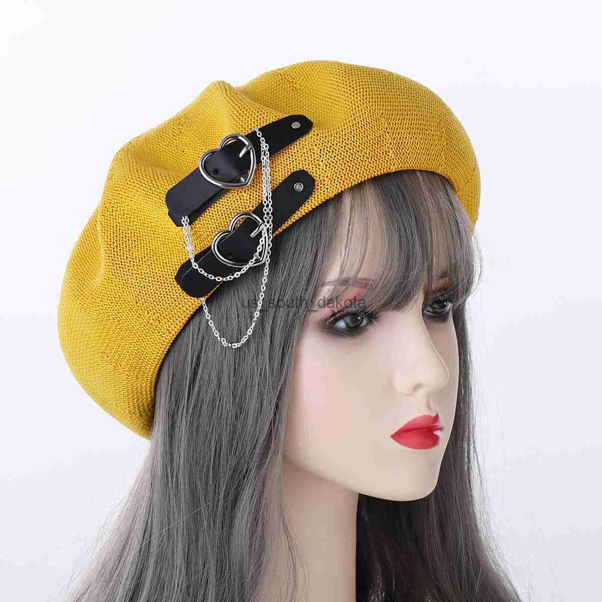 yellow beret