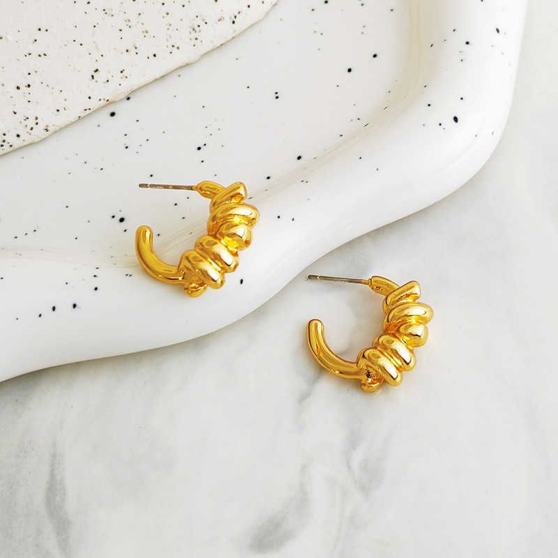 a Pair of T327 Gold Earrings