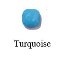 Turquiose-Rose Couleur Or