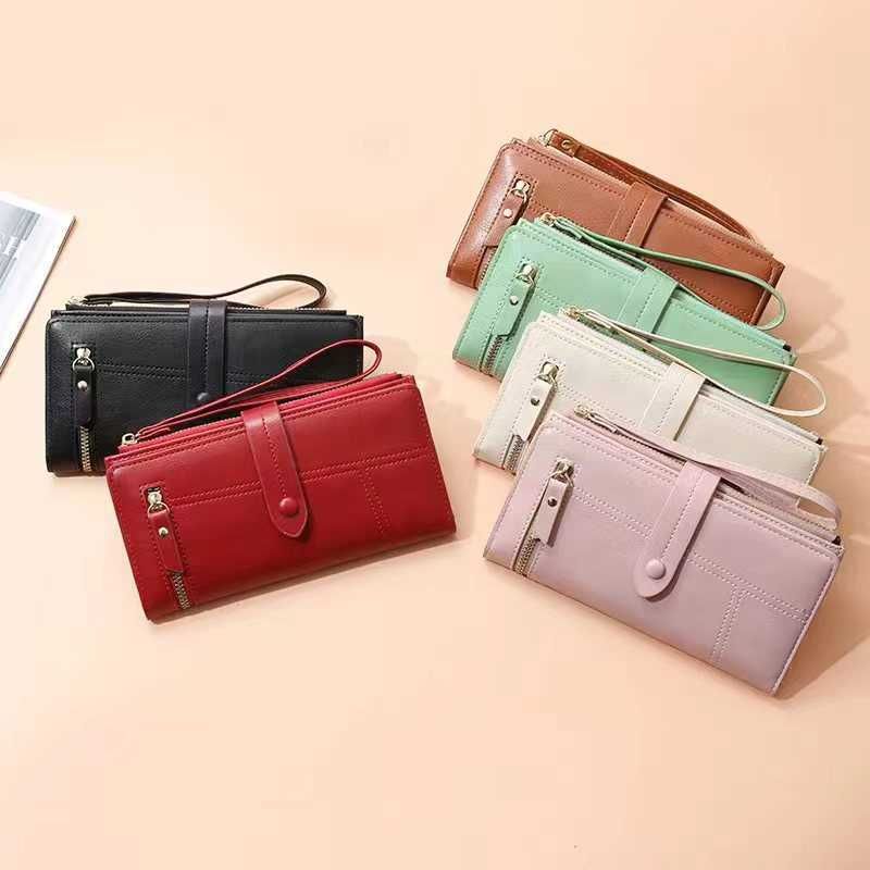 Wallet Womens Long Card Bag Integrated Multifunctional Zipper