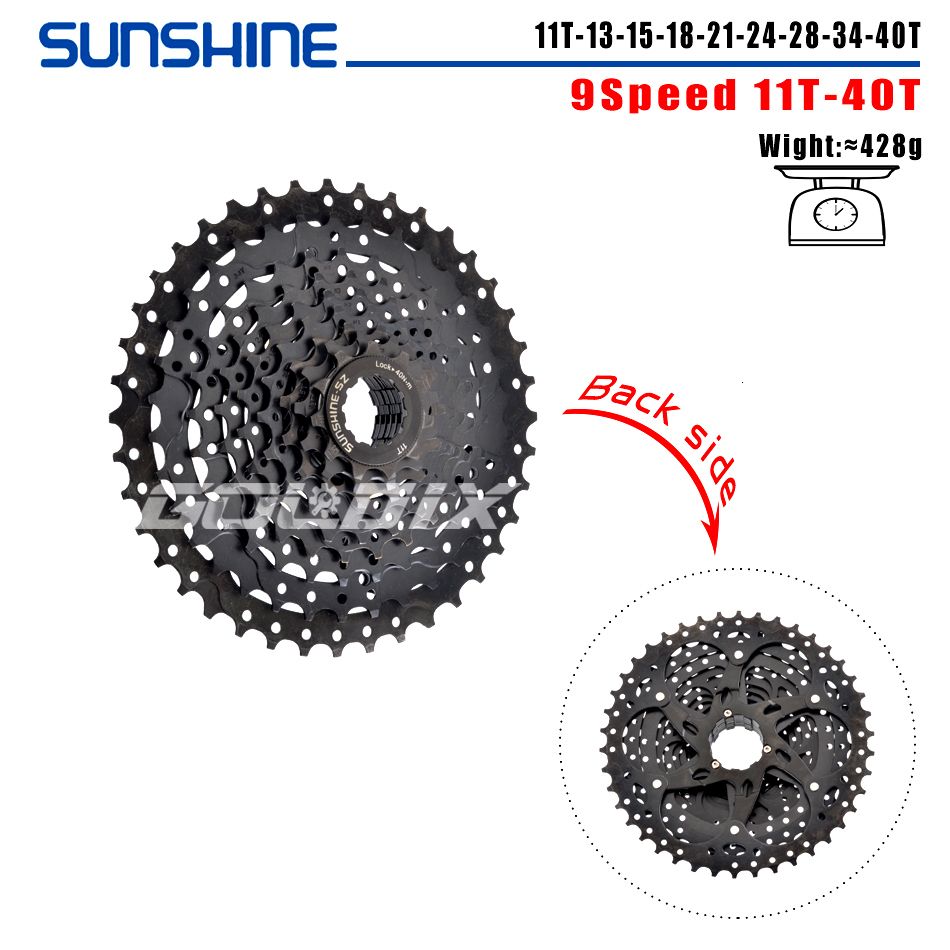 9speed 11-40t Black