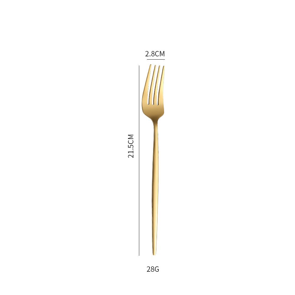 Gold fork