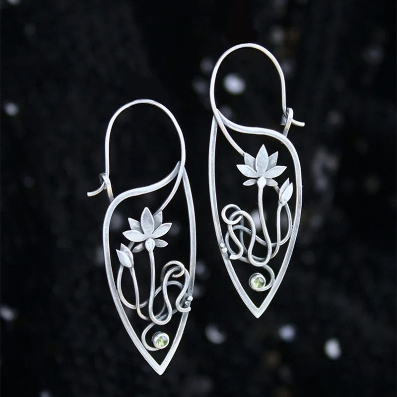 boucles d'oreilles vertes