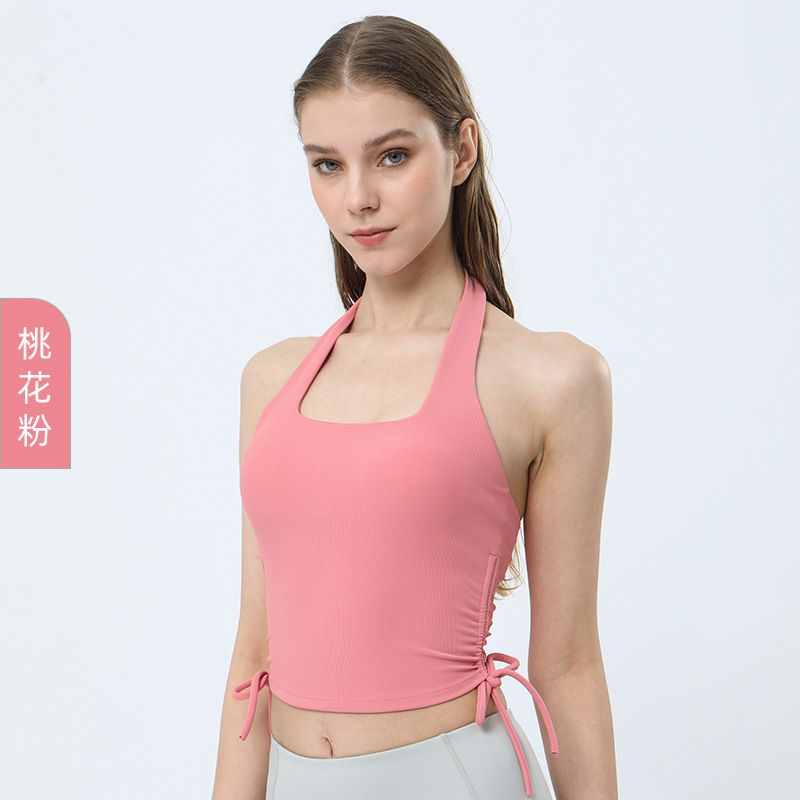 pink yoga top