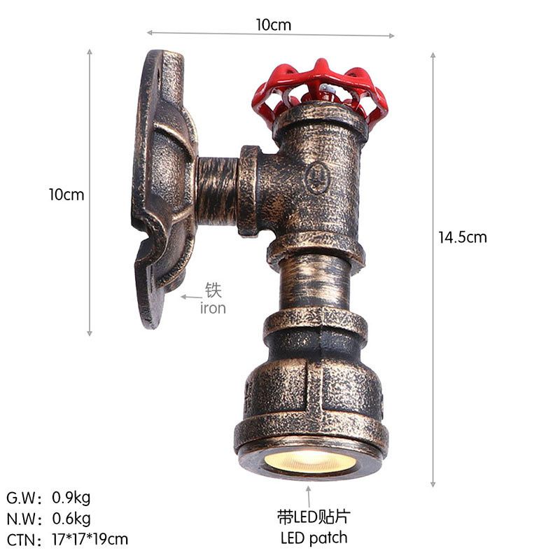 BGS003 Brown antigo com LED