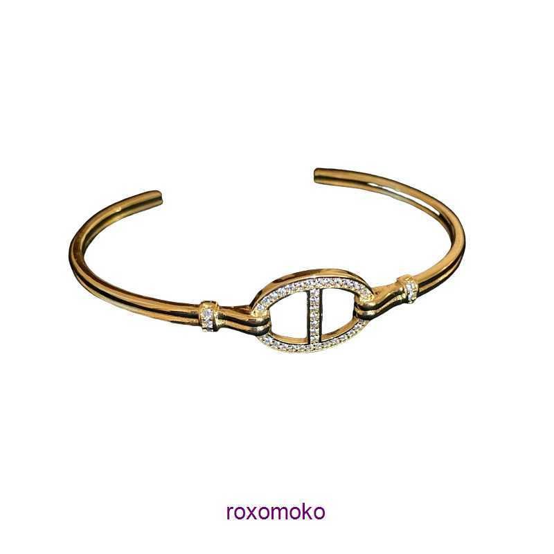 Wholesale H Home Designer Bracelets For Sale Zircon Oval Pig Nose
