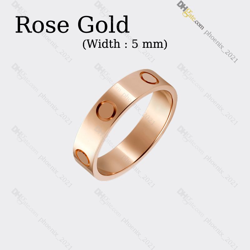 Rose Gold (5mm) -Love anello