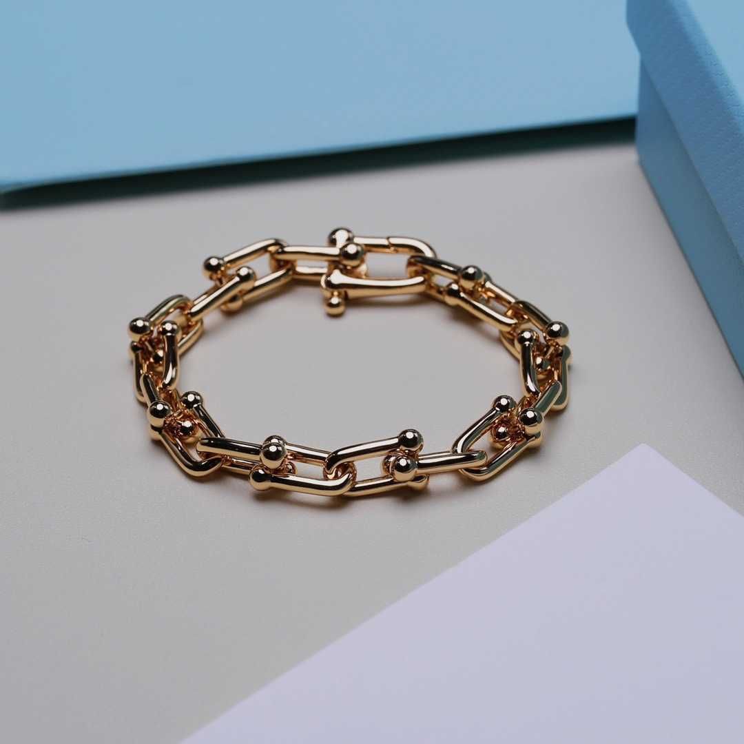 Double Ring Smooth Face Bracelet Rose