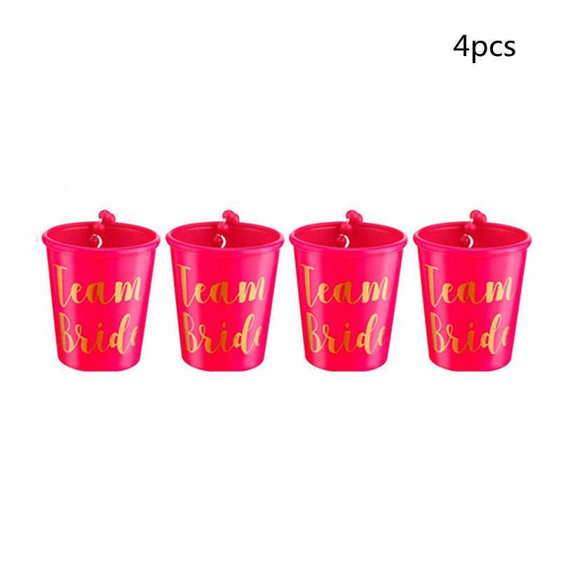 4pcs Rose Red