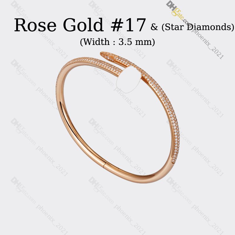 Oro rosa # 17 (diamanti star per unghie)