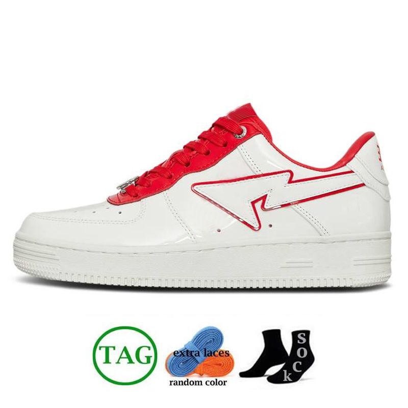 b13 cuir verni blanc rouge 36-45